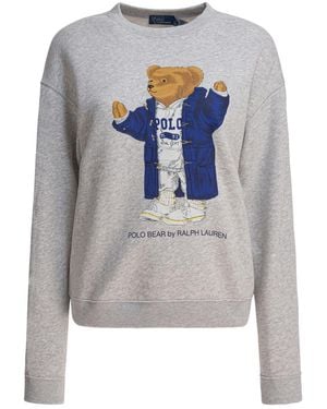 Polo Ralph Lauren Ls Cable Cn-Long Sleeve-Pullover - Grey