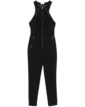 オールインワン・サロペット ELISABETTA FRANCHI JUMPSUITS BLACK JUMPSUIT Elisabetta Franchi Jumpsuit - Black - Women | TU00336E2110