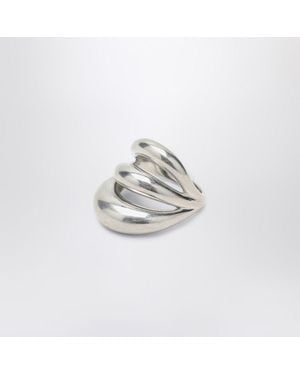 Panconesi Triptych Blow Up Silver Ring - White
