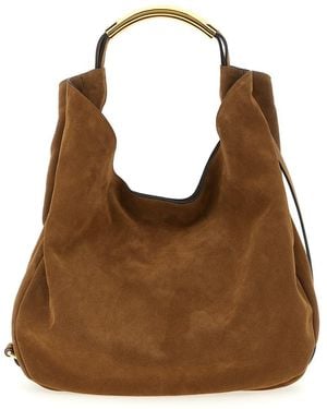 Moschino 'Handle Me' Medium Shoulder Bag - Brown
