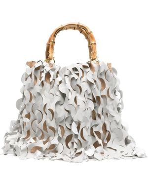 La Milanesa Oceano Medium Handbag - White