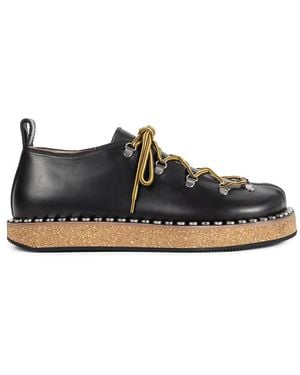 Loewe Rivet Lace-Ups - Black