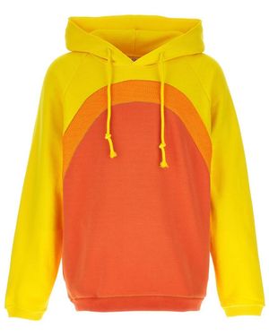 ERL Patchwork Hoodie - Orange
