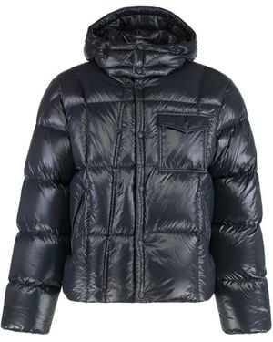 Moncler Short Parka With Hood Serfanto - Black