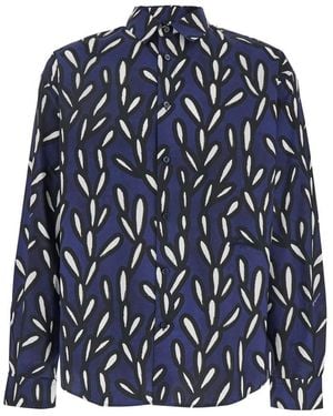 Jacquemus La Chemise Jean' Shirt With Spread Collar - Blue