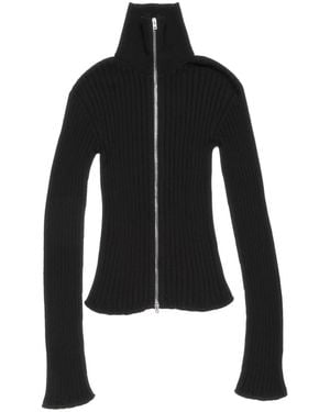 Acne Studios Cotton Zipped Jumper - Black