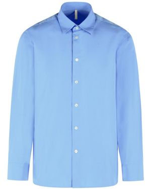 sunflower 'day' Light Blue Cotton Shirt