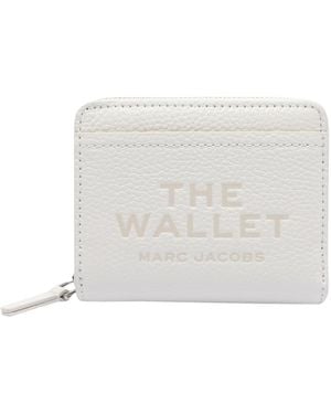 Marc Jacobs The Leather Mini Compact Wallet - White