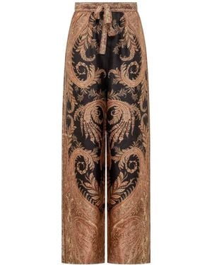 Zimmermann Paisley Printed Pants - Brown