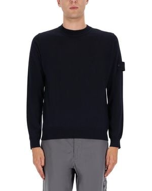 Stone Island Wool Sweater - Blue