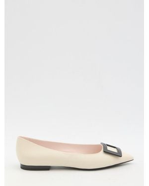 Roger Vivier Gommettine Ballerina Flats - Natural