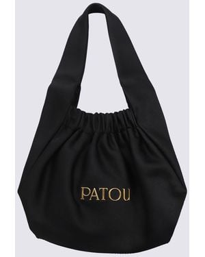 Patou Black Le Biscuit Top Handle Bag