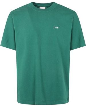 Arte' Big Spiral Print T-Shirt - Green