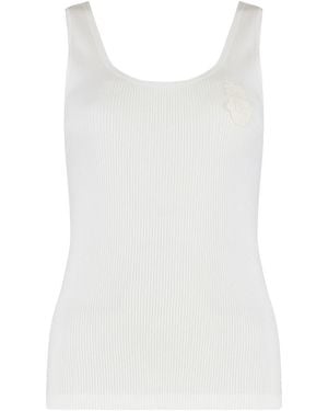 Chloé Ribbed Tank Top - White
