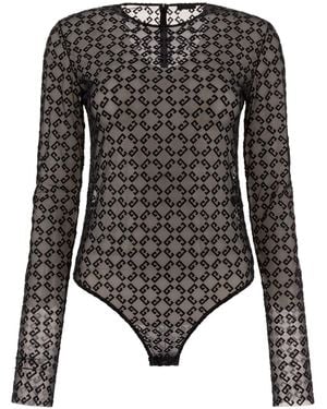 Givenchy Body With Flocked Logo - Black