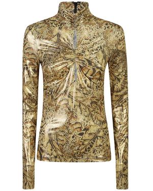 Just Cavalli Animal-Print Top - Green