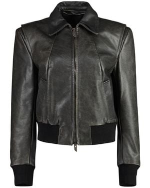 Salvatore Santoro Leather Jacket - Black