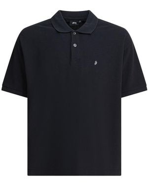Stussy Classic Pique Polo - Black
