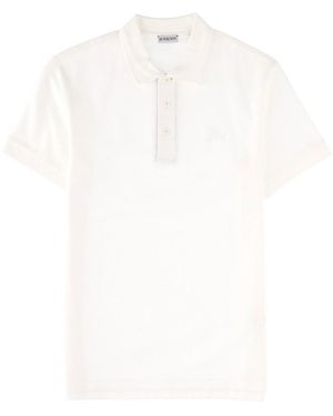 Burberry Polo With Logo - White