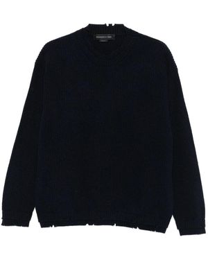 FEDERICO CINA English Rib Crewneck Clothing - Black