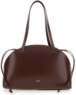 【送料&関税込】Jil Sander Two-tone Canvas And Leather Mediu Jil Sander Two-Tone Canvas And Leather Medium Empire