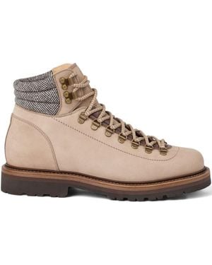 Brunello Cucinelli Leather Boots - Natural
