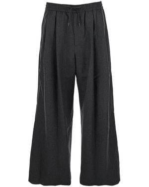 Juun.J Milled Wool Trousers - Black