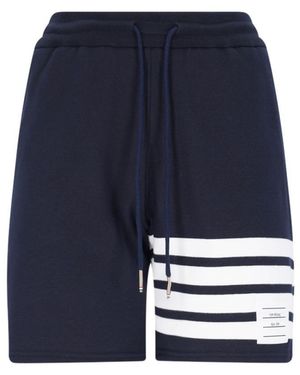 Thom Browne 4-Bar" Sport Shorts - Blue