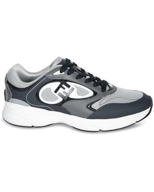 【フェンディ】 Trainers - Low-Tops スニーカー FENDI (フェンディ) レザー フェンディ マッチ ロートップ