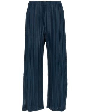 Pleats Please Issey Miyake Mellow Pleats Pants - Blue