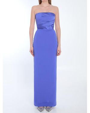 Solace London Afra Long Dress - Blue