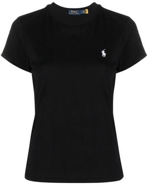 Ralph Lauren Polo Pony Cotton T-shirt - Black
