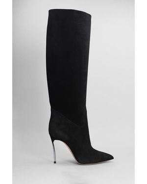Casadei Blade High Heels Boots - Black