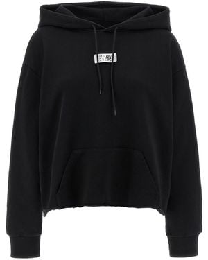 MM6 by Maison Martin Margiela 'Numeric Signature Mm6' Hoodie - Black