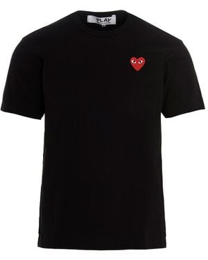 COMME DES GARÇONS PLAY Logo Patch T-shirt - Black