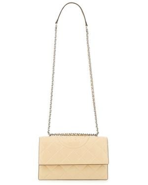 Tory Burch "fleming" Bag - Natural