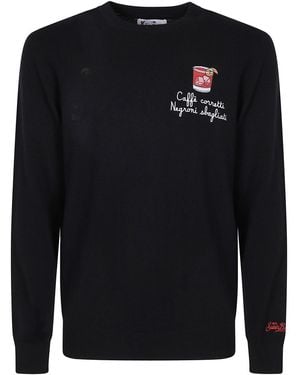 Mc2 Saint Barth "Heron Light Embry" Pullover - Black