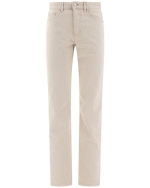 Ami Paris Classic Straight-Leg Cotton Jeans - Natural