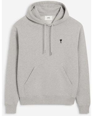 Ami Paris Hooded Sweatshirt - Gray