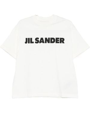 Jil Sander Logo Cotton T-Shirt - White
