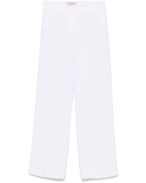 ERMANNO FIRENZE Linen Blend Pants - White