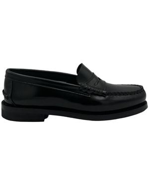 The Sharp Corner Mocha Sabot Shoe - Black