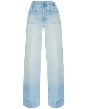 Victoria Beckham Alina Regular Fit Jeans Clothing - Blue