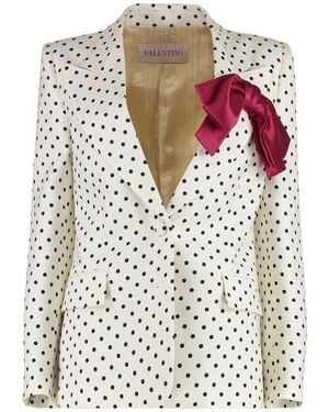 Valentino Garavani 'Plusdepois' Print Jacket in Blue | Lyst