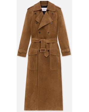 Saint Laurent Gabardine Ante Belt - Brown