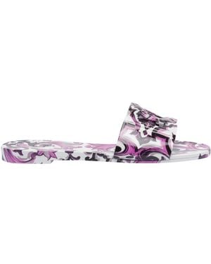 Dolce & Gabbana Dolce&Gabbana Maiolica Print Slides - Multicolor