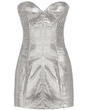 Dolce & Gabbana Strapless Short Dress - Gray