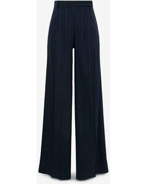 Dorothee Schumacher Pleated Wide Leg Pants - Blue