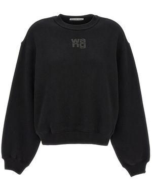 T By Alexander Wang 'essential Terry' Sweatshirt - Black