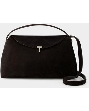 TOTEME T Lock Top Handle Crossbody - Black